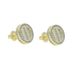 Ins Men's And Women's Hip Hop New Full Diamond Heart Shaped Earrings Threaded Ear Needles hip Hop Jewelry_ipsvogv.com