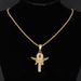 Eye Of Horus Hip-Hop Pendant Versatile Alloy Full Diamond Cross Necklace_ipsvogv.com