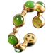 Ancient Gold Process S Simulation Hotan Jade Green Jasper Simple Opening Index Finger Ring Girl_ipsvogv.com