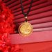 Sand Gold Hollowed Out Dragon Necklace Can Move China-Chic Temperament Fashion Chinese Style Jewelry Accessories_ipsvogv.com