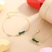 Women’s Jewelry Set Fashion Small Crocodile Necklace Sterling Silver 14K Gold Creative Niche Girl Heart Clavicle Chain Enamel Drip Glue Necklace_ipsvogv.com