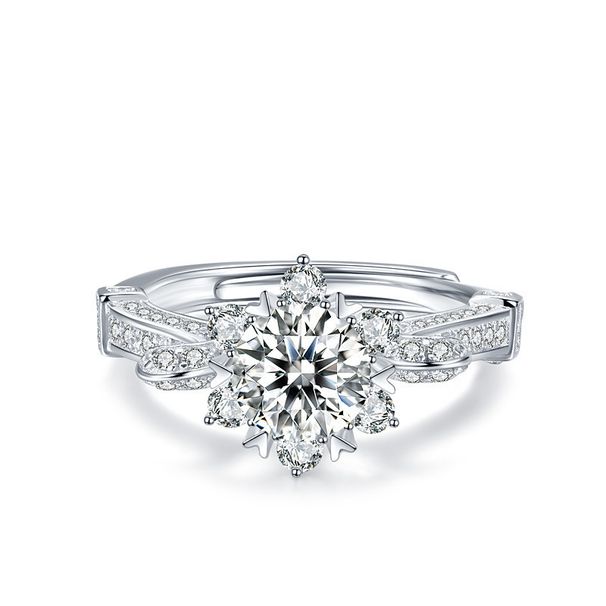 Mosan One Gram S Sterling Silver Women's Wedding Ring With Opening Design, Unique Engraving For Valentine's Day Gift_ipsvogv.com