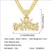 Cool full crown letter pendant for men's hip-hop wear with diamond inlaid Cuban necklace neck chain_ipsvogv.com