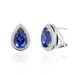 Light Luxury Exquisite Pear Shaped Teardrop Shaped Crystal Earrings Sterling Silver Inlaid Red And Blue Sapphire Earrings Spring And Summer New_ipsvogv.com