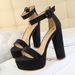 Women's Shoes thick heel super thin high heels sexy nightclub women's shoes waterproof platform open toe belt buckle sandals_ipsvogv.com