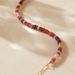 Mixed Color Crystal Bead Design Handmade Bracelet Real Gold Electroplating New Turquoise Color Stone Bracelet_ipsvogv.com