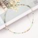 3 cm Colored Zircon Crystal Natural Freshwater Pearl Necklace Female Beads Adjustable_ipsvogv.com