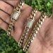 Mens Gold Tone 316L Stainless Steel Necklace Curb Cuban K Chain With Dias Clasp Lock 8mm/10mm/12mm/14mm/16mm/18m_ipsvogv.com