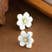 French Antique Style Diamond Studded Drip Oil Enamel Glaze Three-dimensional Flower For Women With A Niche Design,_ipsvogv.com
