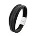 New multi-layer winding mixed woven rope for men, titanium steel diagonal leather bracelet jewelry_ipsvogv.com