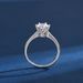 Classic Six Claw Ring For Women, Wedding Couple Engagement Ring, Simulation Diamond Ring, Fashionable Personality, Light Luxury_ipsvogv.com