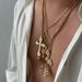 Diamond Cross Pendant Necklace Men's Tide Hip Hop Fashion Stitching Pearl Collarbone Chain Men's Jewelry_ipsvogv.com