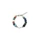 Jiage Colorful Volcanic Stone Round Bead Bracelet Cross Stitching Handmade Stainless Steel Accessories Trendy Men's_ipsvogv.com
