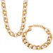 Wind New Fashion, Light Luxury, High-end Feeling, Titanium Steel Gold-plated Diamond Inlaid Necklace, Bracel Jewelry_ipsvogv.com