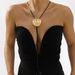 N12290 Metal Relief Flower ZA Same Style Light Luxury Sexy Adjustable Necklace_ipsvogv.com