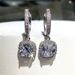 Zhenrong New Fashionable and Brilliant Square Diamond Zircon Women's Earrings Light Luxury Style Commuting Earhooks_ipsvogv.com