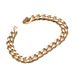 Trendy Jewelry Titanium Steel Men's Bracelet Fashionable Accessories Six-Sided Cuban Chain_ipsvogv.com