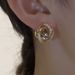 Women's Tide Bright Color Zircon Heavy Winding Metal Wind High-grade Light Fashion Earrings_ipsvogv.com