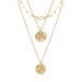 New accessories human head alloy pendant necklace female jewelry fashion multi layer retro necklace_ipsvogv.com