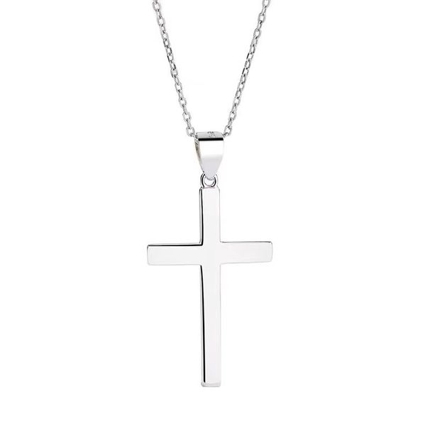 Women's Jewelry Copper Cross Simple Necklace Pendant Fashionable Temperament Retro High End Sense All Match Clavicle Chain_ipsvogv.com