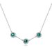 new Egg Shaped Cultivated Emerald Necklace Female S925 Silver Full Of Colored Gemstones Light Luxury Clavicle Chain Light Luxury_ipsvogv.com