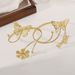 B2565 Fashionable New Handicraft Women's Light Luxury Small and Popular Flower Butterfly Design Open Arm Bracelet_ipsvogv.com