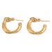 Cold Style Knotted Round Earrings Retro Design Temperament Earrings Niche High End Earrings_ipsvogv.com