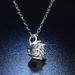 Moissanite Classic Six Claw One Carat Simple and Fresh Necklace, Women's Live Broadcast_ipsvogv.com