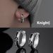 New Knight With Male Style, Hip Hop Versatile, Handsome Earrings, Instagram, Unique Fashion Design, High End Earrings_ipsvogv.com