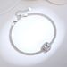 Sterling Silver Bracelet For Women Classic Colored Gemstone Square Diamond Chain Bracelet Fashion Pink Diamond Yellow Diamond Square Bracelet_ipsvogv.com