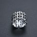 Unisex Jewelry Fashion Retro Black Mesh Ring Opening Adjustable Unisex Hand Jewelry Net Celebrity Ring Ins Style_ipsvogv.com