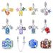 Women's Jewelry Original Travel Vacation Style Airplane Suitcase Pendant Beads DIY Jewelry Copper Plated 925 Silver_ipsvogv.com
