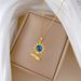 【 】 Starry Sky Leaves, Flowers, Diamonds, Light Luxury, Gorgeous Charm, Full Diamond Necklace, Women's Versatile_ipsvogv.com