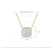 Fashion Items Copper Inlaid Zirconium Square Round Pendant Personality Niche Elegant Temperament Women's Necklace_ipsvogv.com