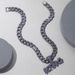 Cool Cuban Purple Letters King Pendant Necklace Hip-hop Full Diamond Jewelry_ipsvogv.com
