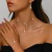 Women’s Jewelry Set Fashion Simple Long Tassel Rhinestone Necklace Bride Rhinestone Necklace Earrings Bracelet Set Three Piece Wedding Jewelry_ipsvogv.com