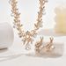 Women’s Jewelry Set Fashion Wedding Dress With Bridal Accessories Clavicle Necklace Earrings Two Piece Set Ladies Alloy Jewelry Set_ipsvogv.com