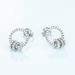 Dazzling 3A Zirconium Earrings S925 Silver Interlocking Diamond Earrings Light Luxury Fashion High End_ipsvogv.com