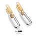 Niche design two color chain clause creative girls light luxury high end temperament ins style earrings jewelry_ipsvogv.com