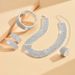 Women’s Jewelry Set Fashion Jewelry Bridal Jewelry High End Atmospheric Water Diamond Wedding Photography Necklace Earrings Bracelet_ipsvogv.com