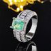 Sheen Inlaid High Carbon Precision Quality Princess Square Palaiba Ring Female R8108_ipsvogv.com