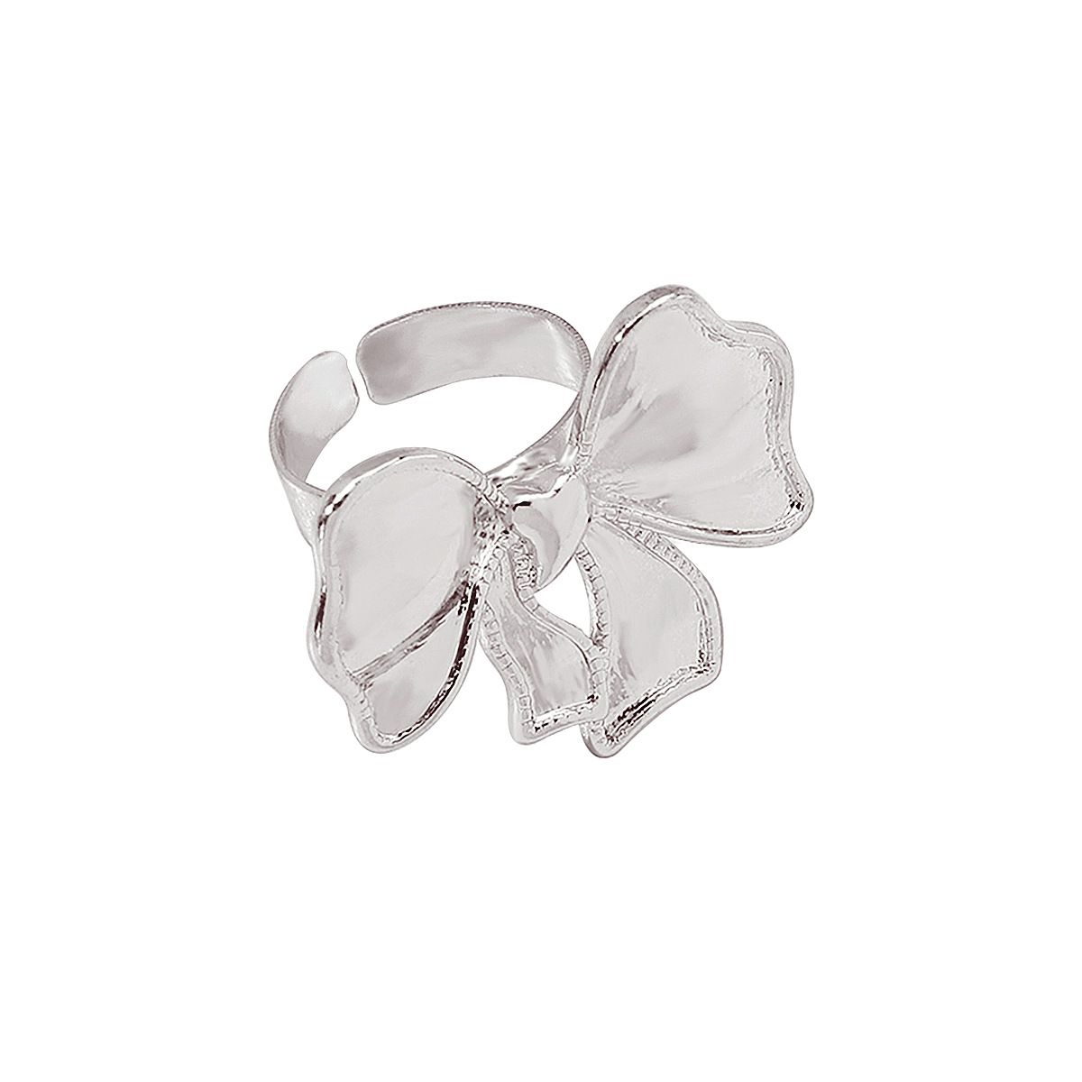 E12763 temperament high-end earrings Instagram blogger's same sweet bow ring collarbone chain_ipsvogv.com