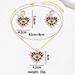 Hip Hop Women's Necklace Small and Popular Devil's Eye Set with Diamond Design Earrings, Long Chain_ipsvogv.com