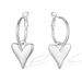 Unisex Hot Sales Real Gold Brass Electroplating Ins Style Personality Peach Heart Earrings Fashionable And Simple High End Earrings_ipsvogv.com