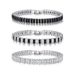 Titanium Steel Zircon Bracelet Men Stainless Steel Men's Tennis Bracelet Women's Jewelry_ipsvogv.com