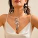 Unique Ginkgo Leaf Tassel Earrings Set Sweet Cool Style Design Necklace For Women_ipsvogv.com