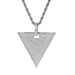 Unisex Necklace For Men Hip Hop Jewelry Triangular Micro Inlaid Zircon Pendant Personality Trend Brand Geometric Hip Hop Pendant_ipsvogv.com