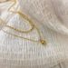 2023 New Titanium Steel Instagram Trendy Minimalist Style Metal Ball Double Layer Necklace For Women's Layered Wear_ipsvogv.com