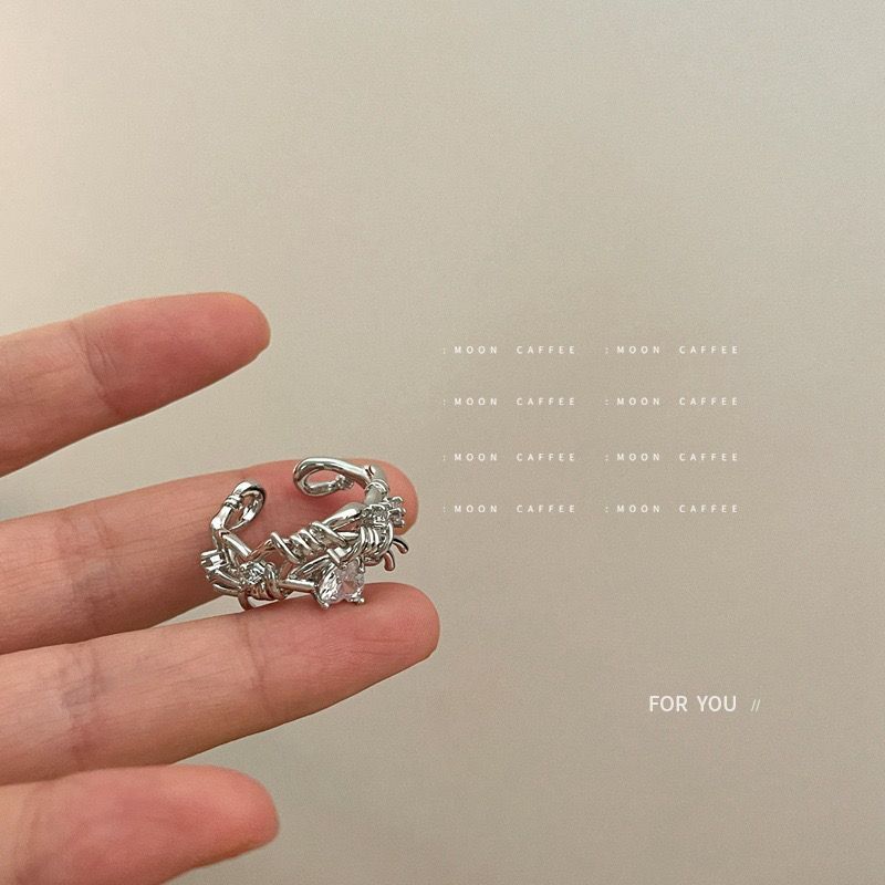 【 1284 People Collection 】 Indifferent Style Personalized Metal Zircon Copper Ins, Niche Design Sense, Stacked Single_ipsvogv.com