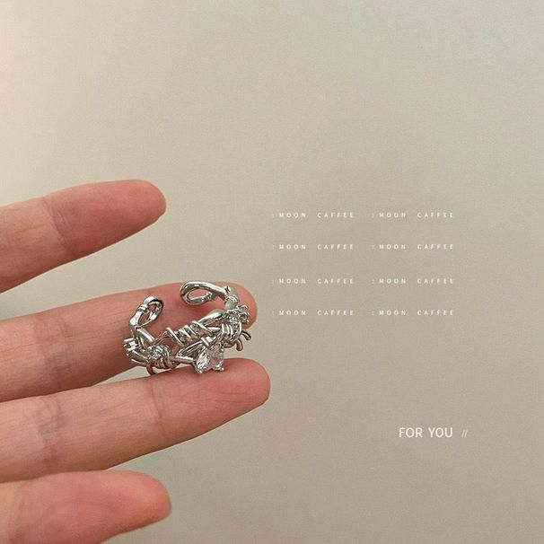 【 1284 People Collection 】 Indifferent Style Personalized Metal Zircon Copper Ins, Niche Design Sense, Stacked Single_ipsvogv.com